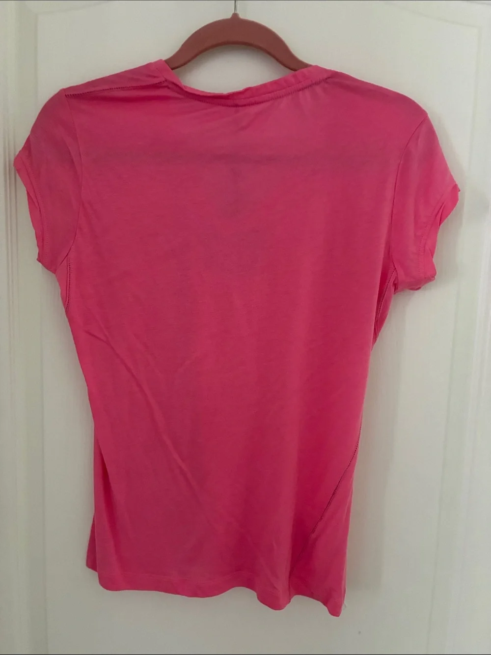 Oilily Bright Pink V-Neck Short Sleeve Tee